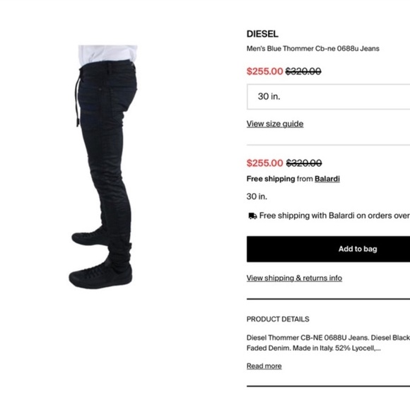 Diesel Black Denim Jeans 👖 - Picture 8 of 14